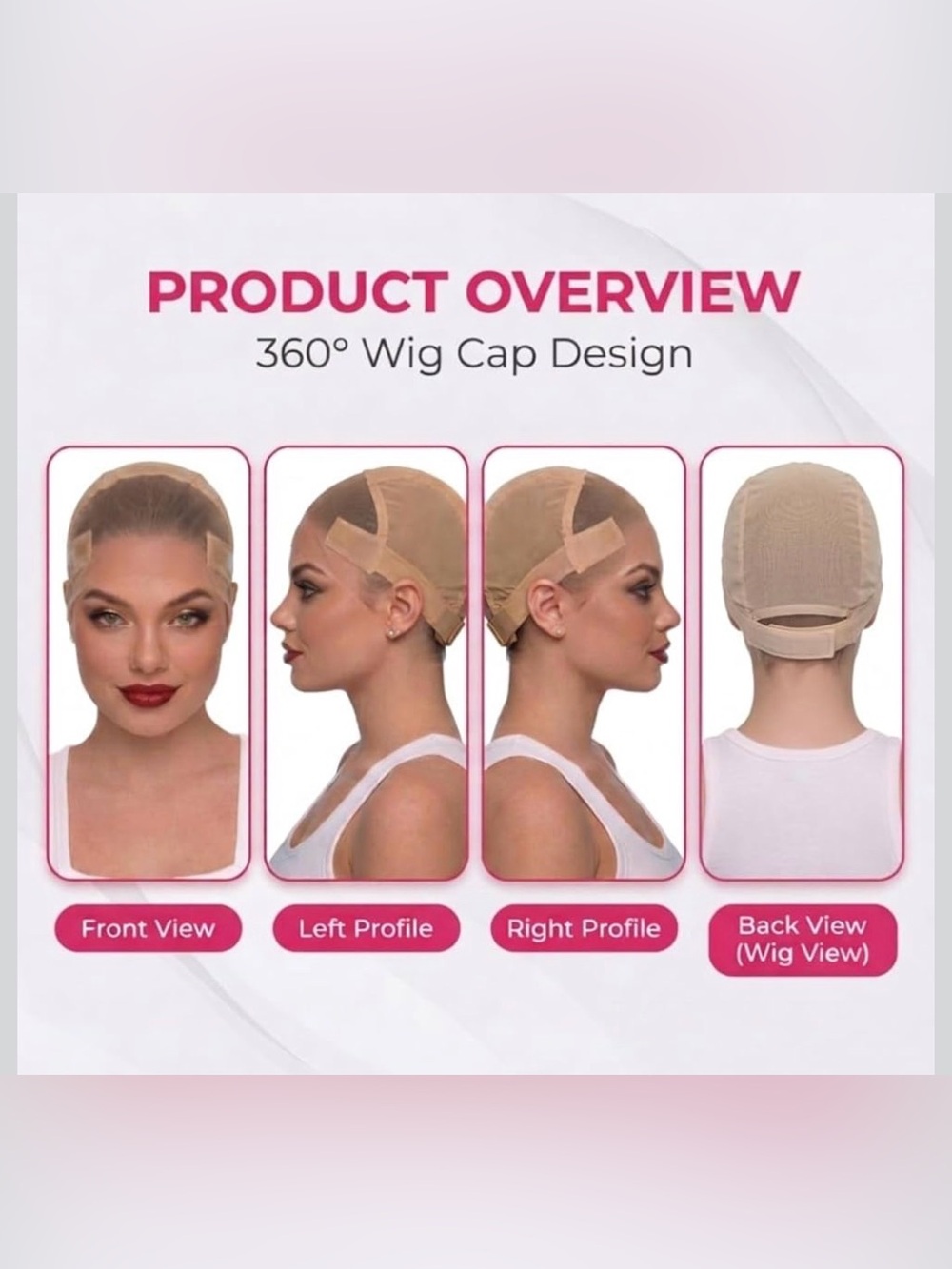 HD Lace Front 11x5 Glueless Wig Cap with Grip Band #038 - Picture 7 of 11